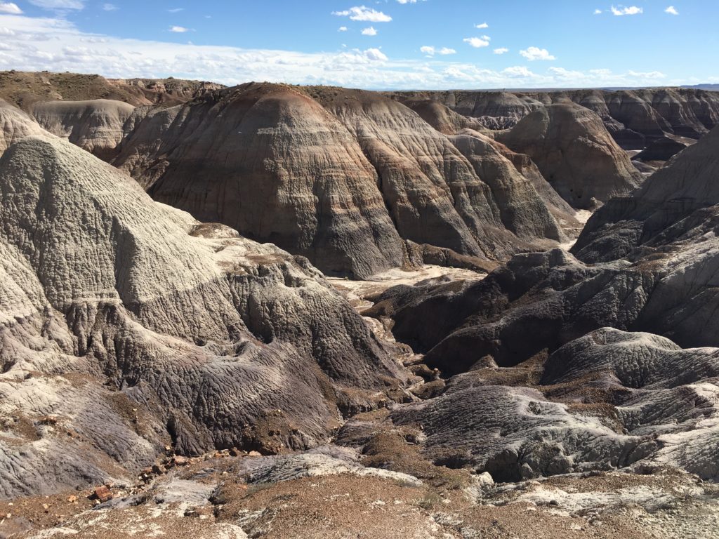 Beautiful view at the Painted Desert, Petrified Forest National Park.