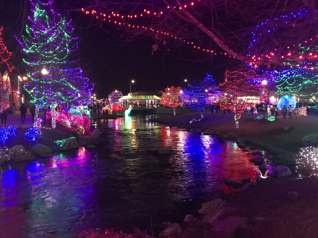 Christmas at Indian Creek Plaza in Caldwell, ID